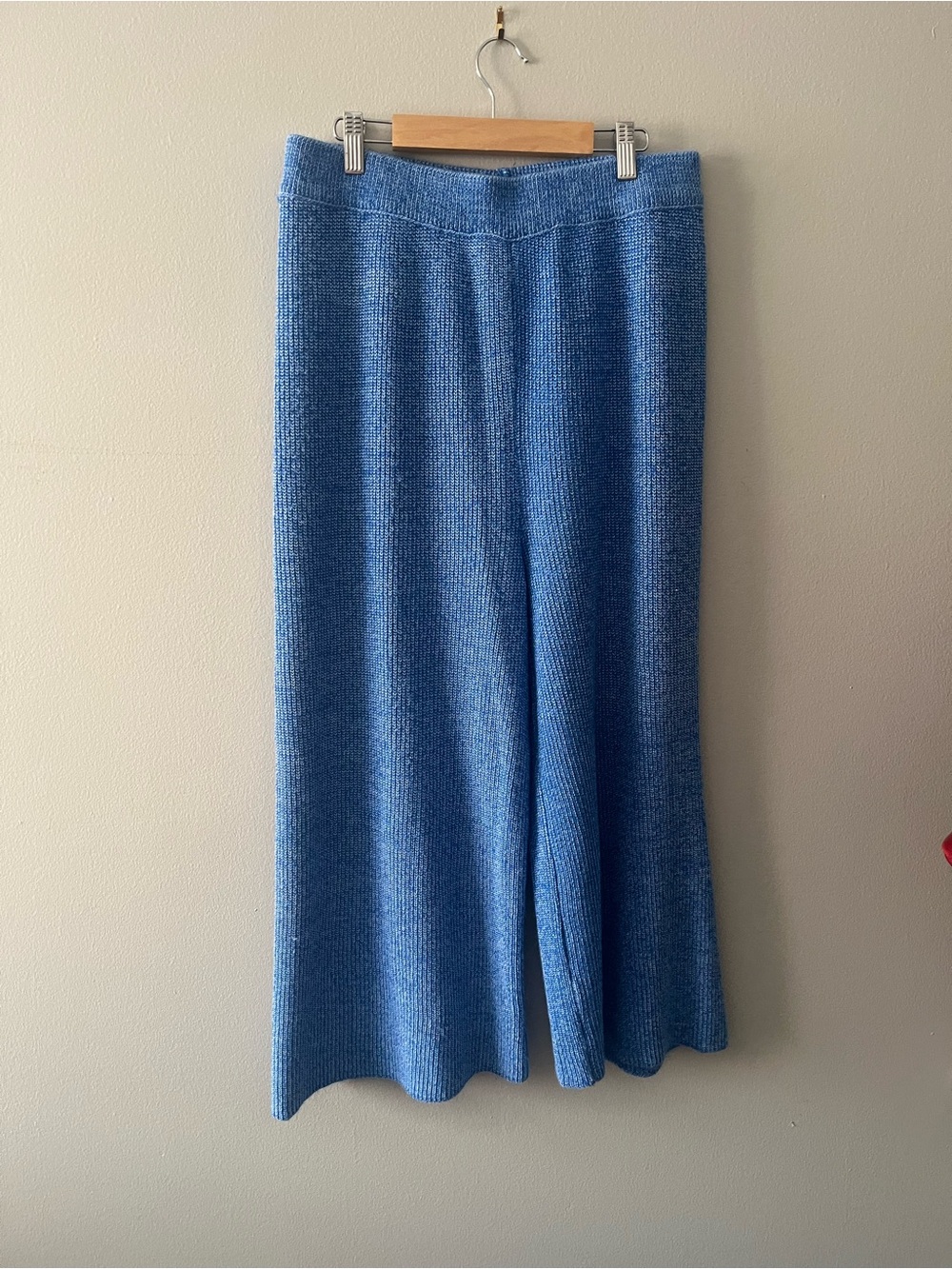 Light Blue Knit Culottes - Picture 2 of 3